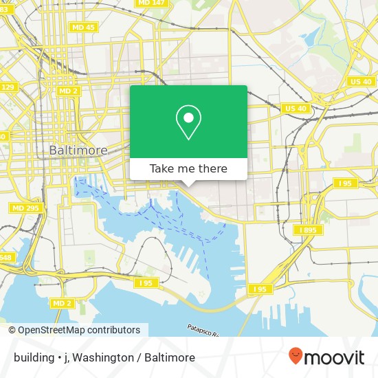 Mapa de building • j, 2324 Essex St building • j, Baltimore, MD 21224, USA
