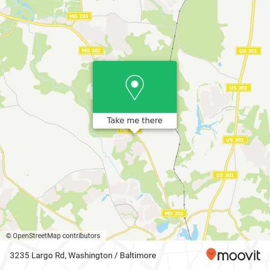 Mapa de 3235 Largo Rd, Upper Marlboro, MD 20772