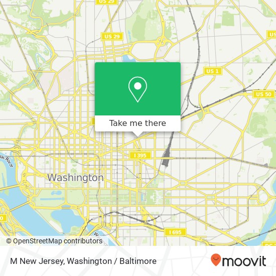 M New Jersey, Washington, DC 20001 map