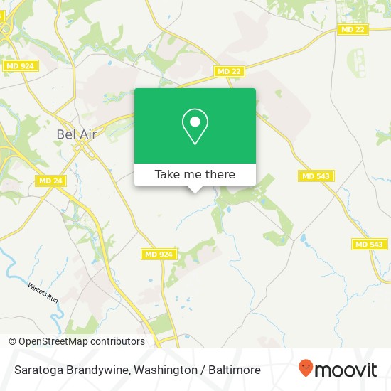 Mapa de Saratoga Brandywine, Bel Air, MD 21014