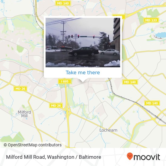 Mapa de Milford Mill Road, Milford Mill Rd, Pikesville, MD, USA