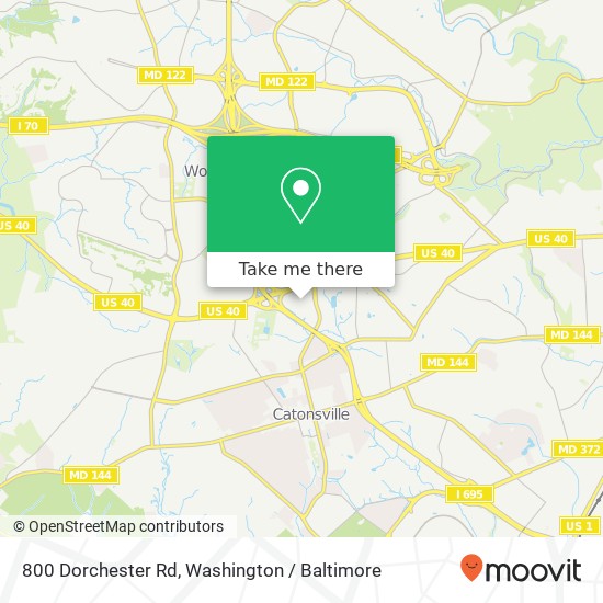 800 Dorchester Rd, Catonsville, MD 21228 map