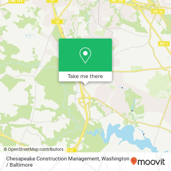 Mapa de Chesapeake Construction Management, 403 Headquarters Dr