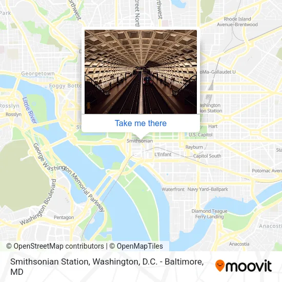 Mapa de Smithsonian Station