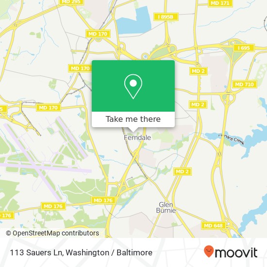 113 Sauers Ln, Glen Burnie, MD 21061 map