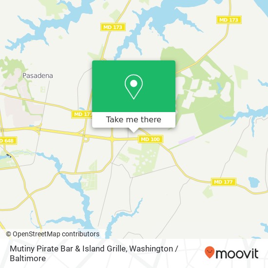 Mapa de Mutiny Pirate Bar & Island Grille, 33 Magothy Beach Rd