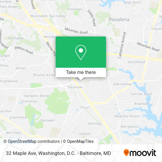 Mapa de 32 Maple Ave