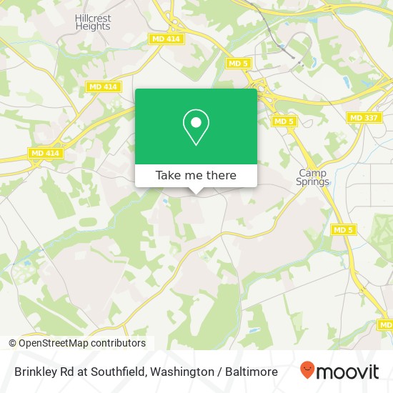 Mapa de Brinkley Rd at Southfield, Fort Washington, MD 20744