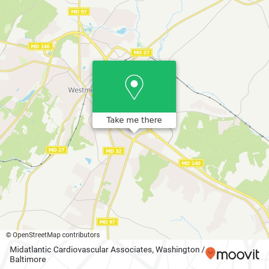 Mapa de Midatlantic Cardiovascular Associates, 410 Malcolm Dr