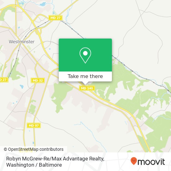 Mapa de Robyn McGrew-Re / Max Advantage Realty, 1012 Baltimore Blvd