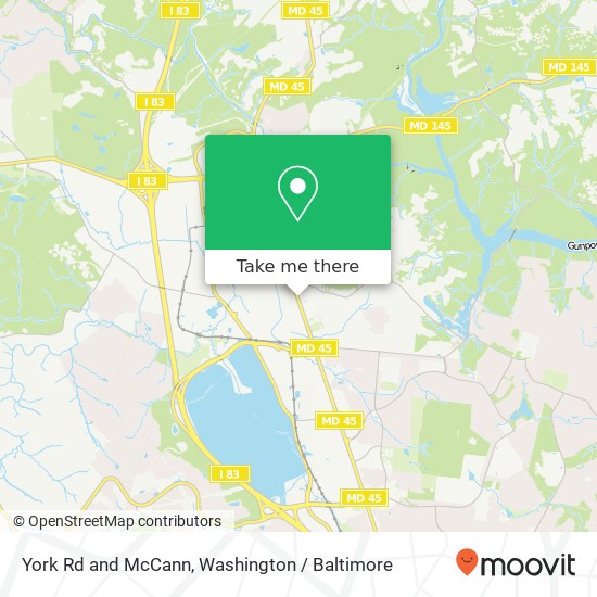Mapa de York Rd and McCann, Cockeysville, MD 21030