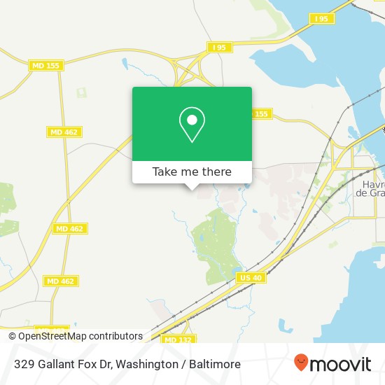 329 Gallant Fox Dr, Havre de Grace, MD 21078 map