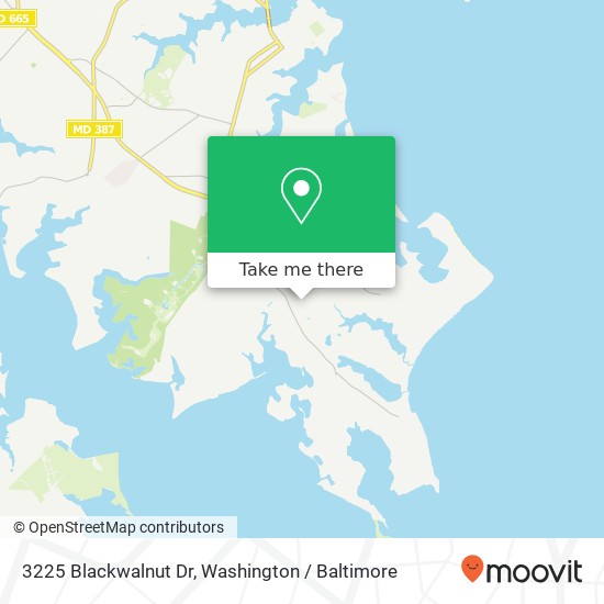 Mapa de 3225 Blackwalnut Dr, Annapolis, MD 21403