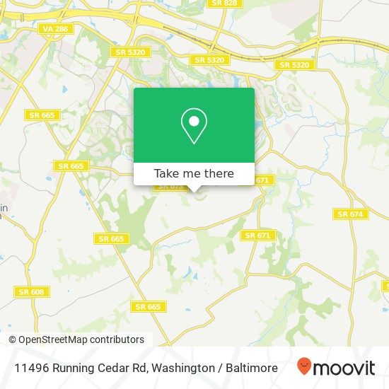 11496 Running Cedar Rd, Reston, VA 20191 map