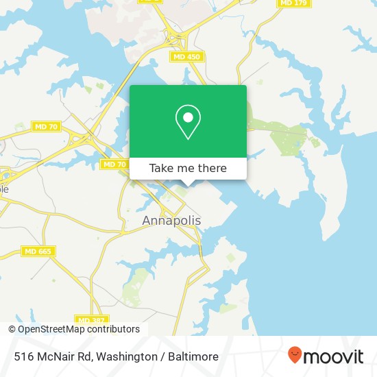 516 McNair Rd, Annapolis, MD 21402 map