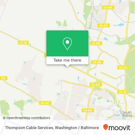 Thompson Cable Services map