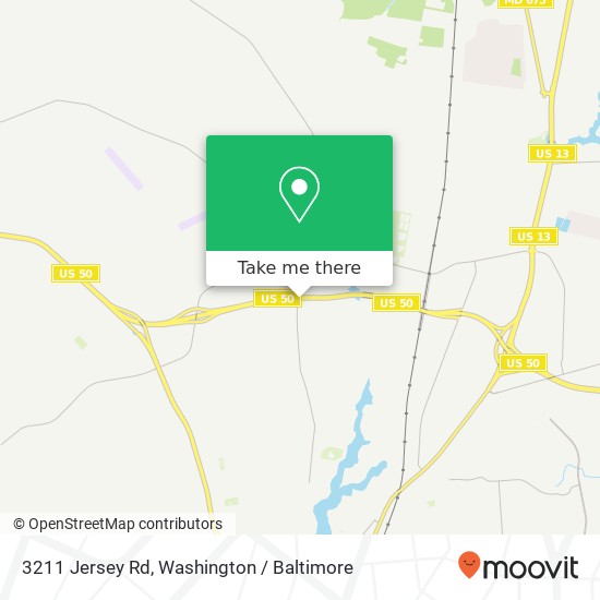 Mapa de 3211 Jersey Rd, Salisbury, MD 21801