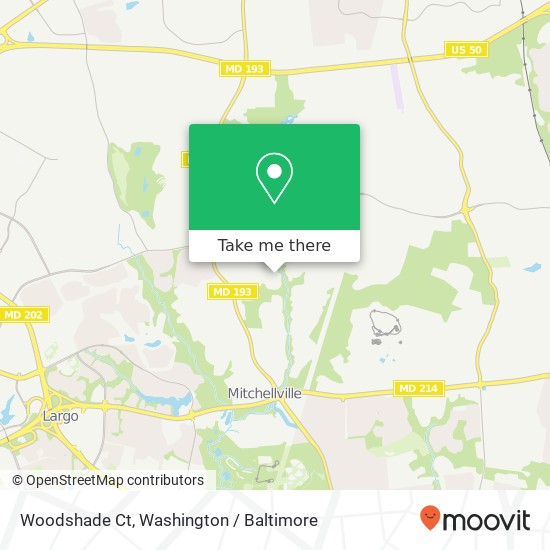 Woodshade Ct, Bowie, MD 20721 map