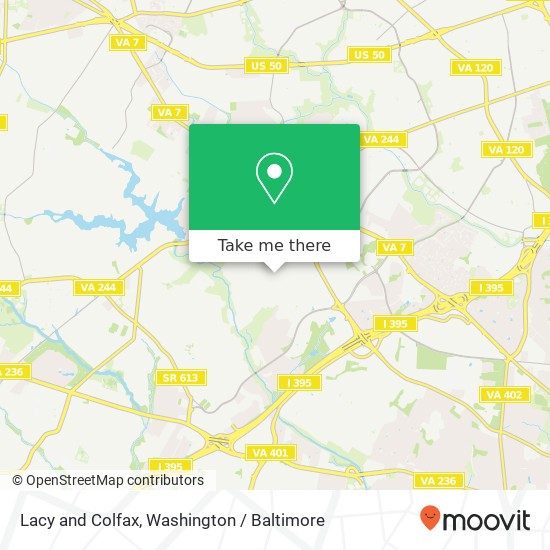 Lacy and Colfax, Alexandria, VA 22311 map