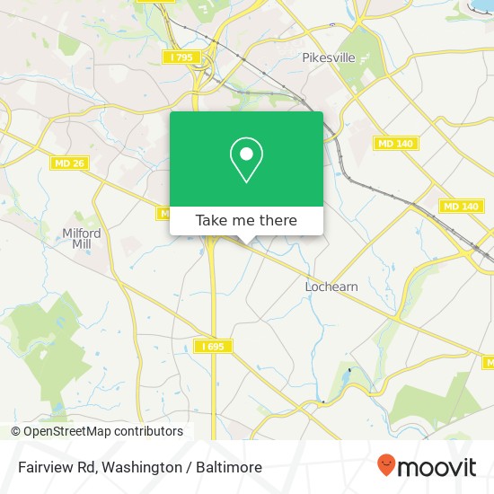 Mapa de Fairview Rd, Gwynn Oak (BALTIMORE), MD 21207