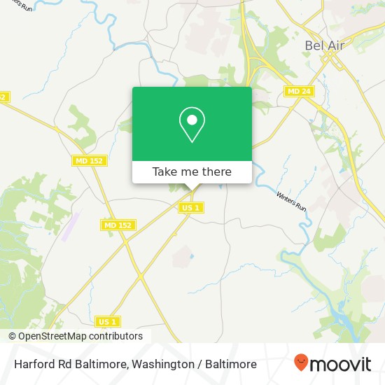 Harford Rd Baltimore, Bel Air, MD 21014 map