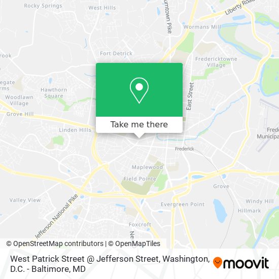 Mapa de West Patrick Street @ Jefferson Street