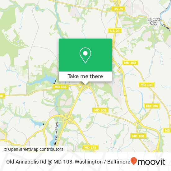 Mapa de Old Annapolis Rd @ MD-108, Columbia, MD 21045