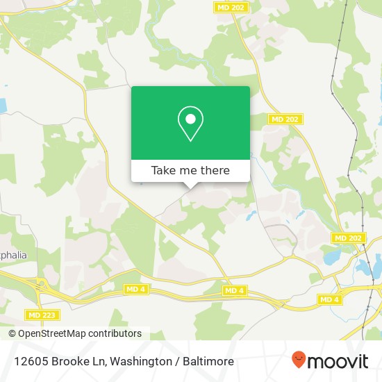 Mapa de 12605 Brooke Ln, Upper Marlboro, MD 20772