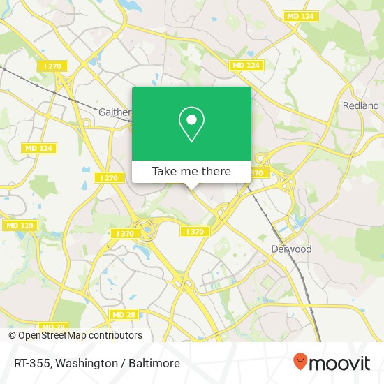 Mapa de RT-355, Gaithersburg, MD 20877