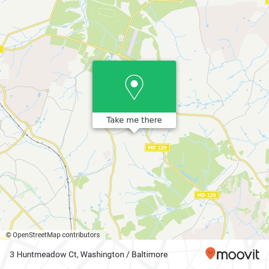 Mapa de 3 Huntmeadow Ct, Owings Mills, MD 21117