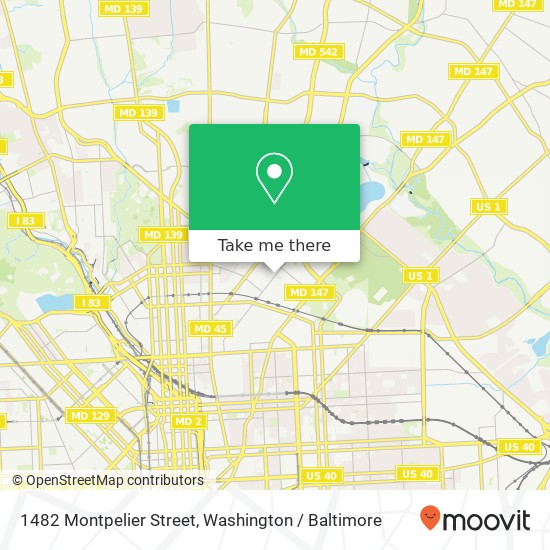 1482 Montpelier Street map