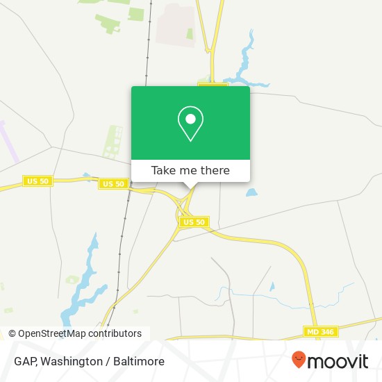 Mapa de GAP, 2300 N Salisbury Blvd