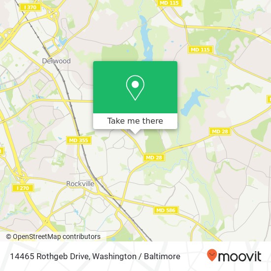 14465 Rothgeb Drive, 14465 Rothgeb Dr, Rockville, MD 20850, USA map