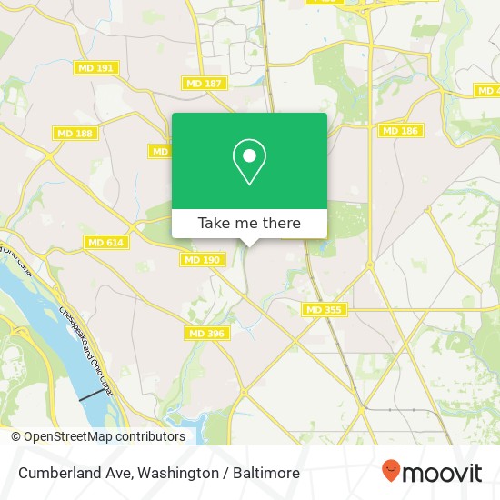 Cumberland Ave, Chevy Chase, MD 20815 map