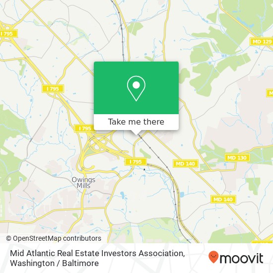 Mapa de Mid Atlantic Real Estate Investors Association, 90 Painters Mill Rd