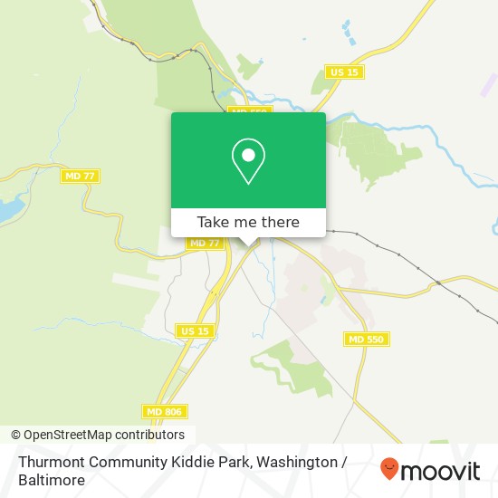 Thurmont Community Kiddie Park map