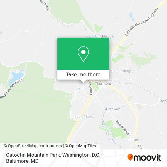Catoctin Mountain Park map