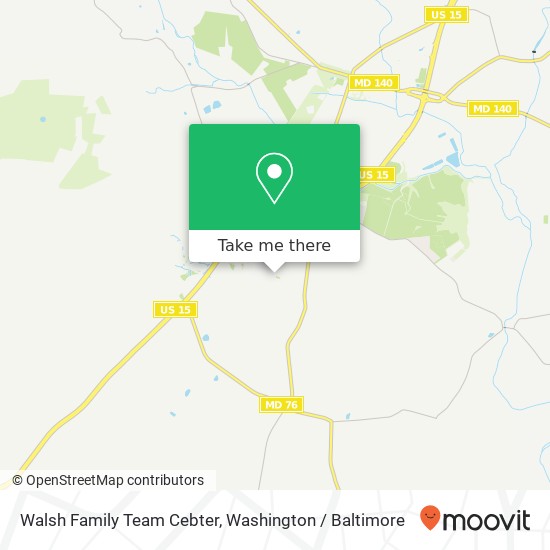 Walsh Family Team Cebter map