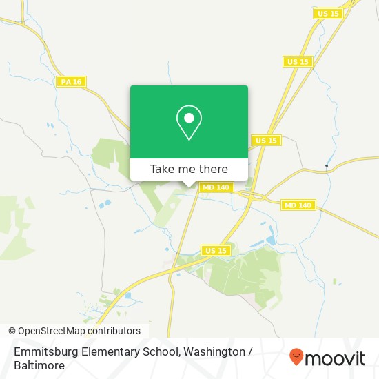 Mapa de Emmitsburg Elementary School