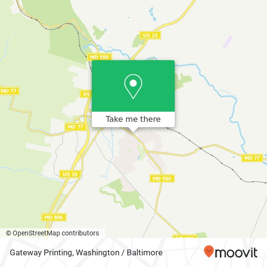 Gateway Printing map