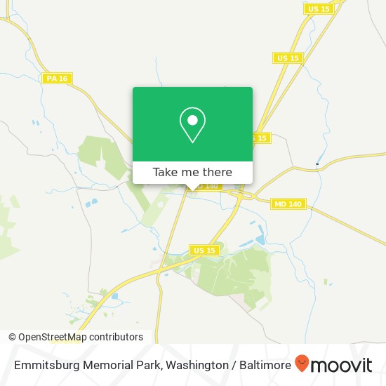 Mapa de Emmitsburg Memorial Park