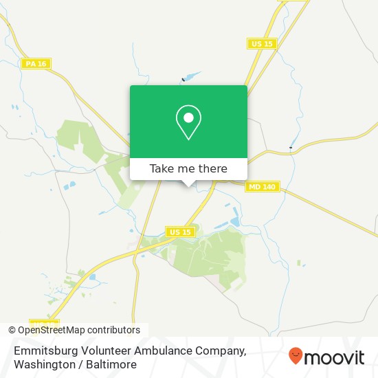 Mapa de Emmitsburg Volunteer Ambulance Company