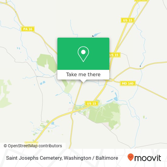 Saint Josephs Cemetery map