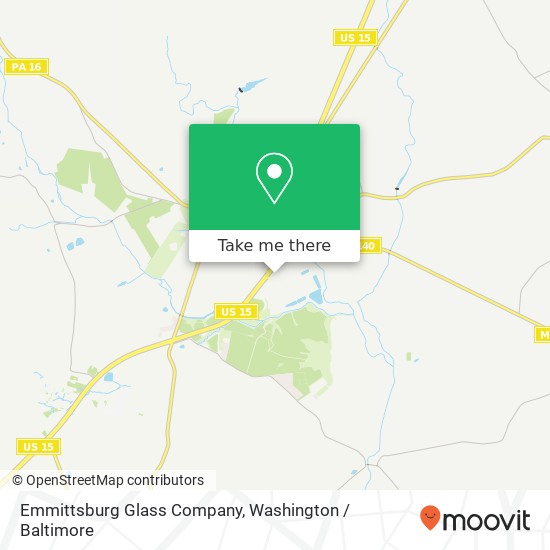 Emmittsburg Glass Company map
