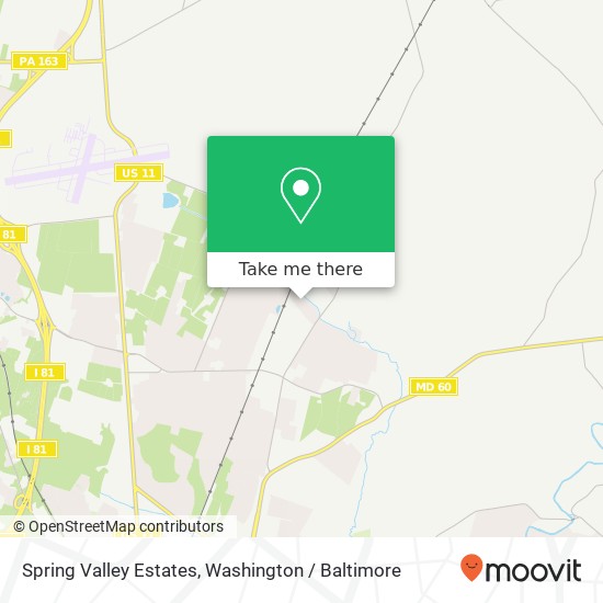 Spring Valley Estates map