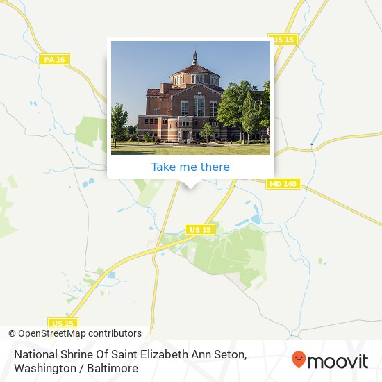 National Shrine Of Saint Elizabeth Ann Seton map