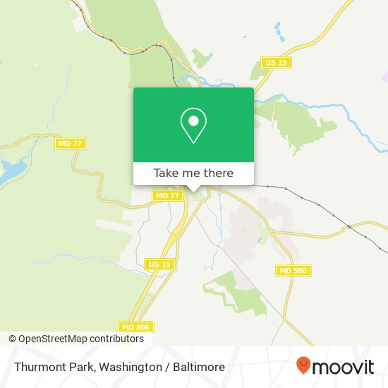 Thurmont Park map