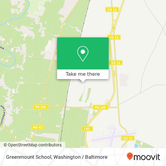 Greenmount School map