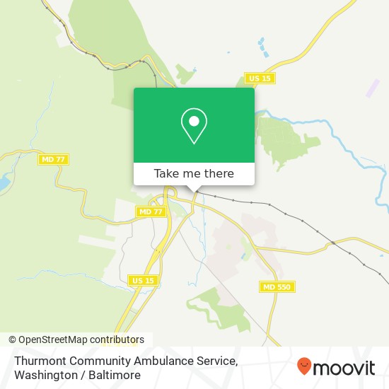 Mapa de Thurmont Community Ambulance Service