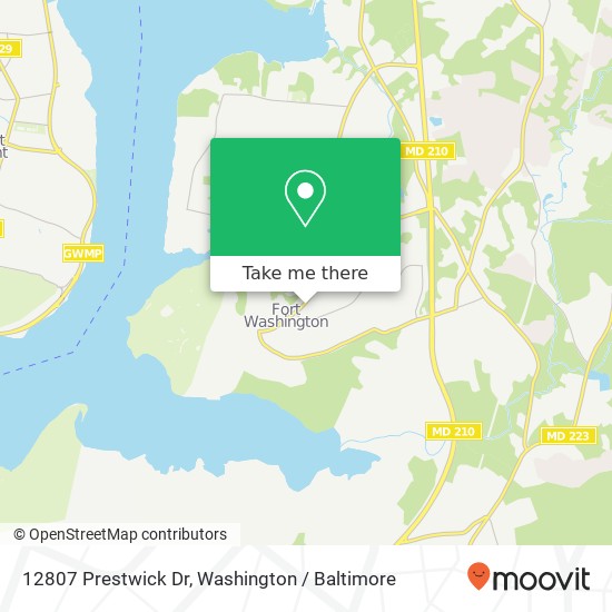 12807 Prestwick Dr, Fort Washington, MD 20744 map